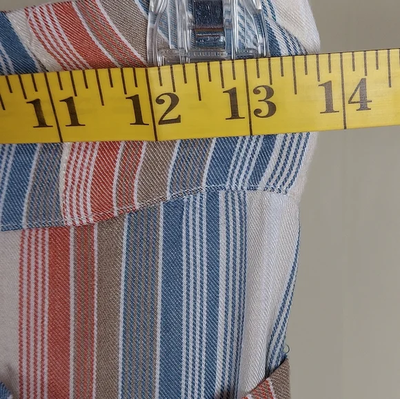 NWOT AE Wide Leg Pants Striped Size Medium - Picture 6 of 13